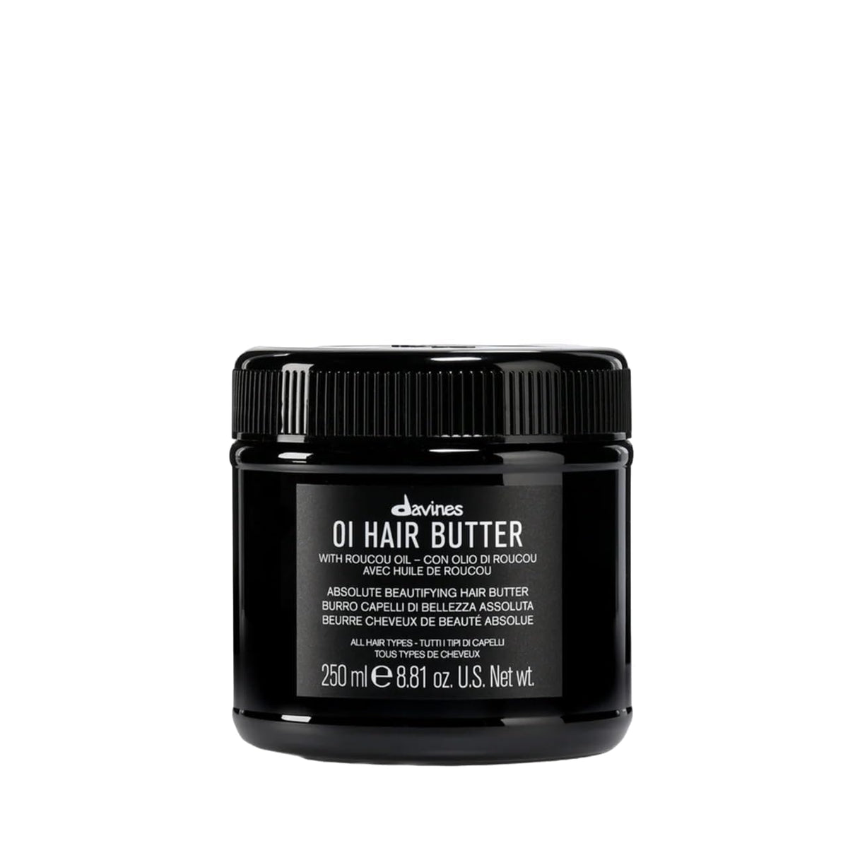 Davines OI Hair Butter, Deeply Nourishing Antioxidant Mask for All Hair Types - Hydrating Treatment Controls Frizz & Adds Instant Shine with Roucou Oil - Restores Softness & Body