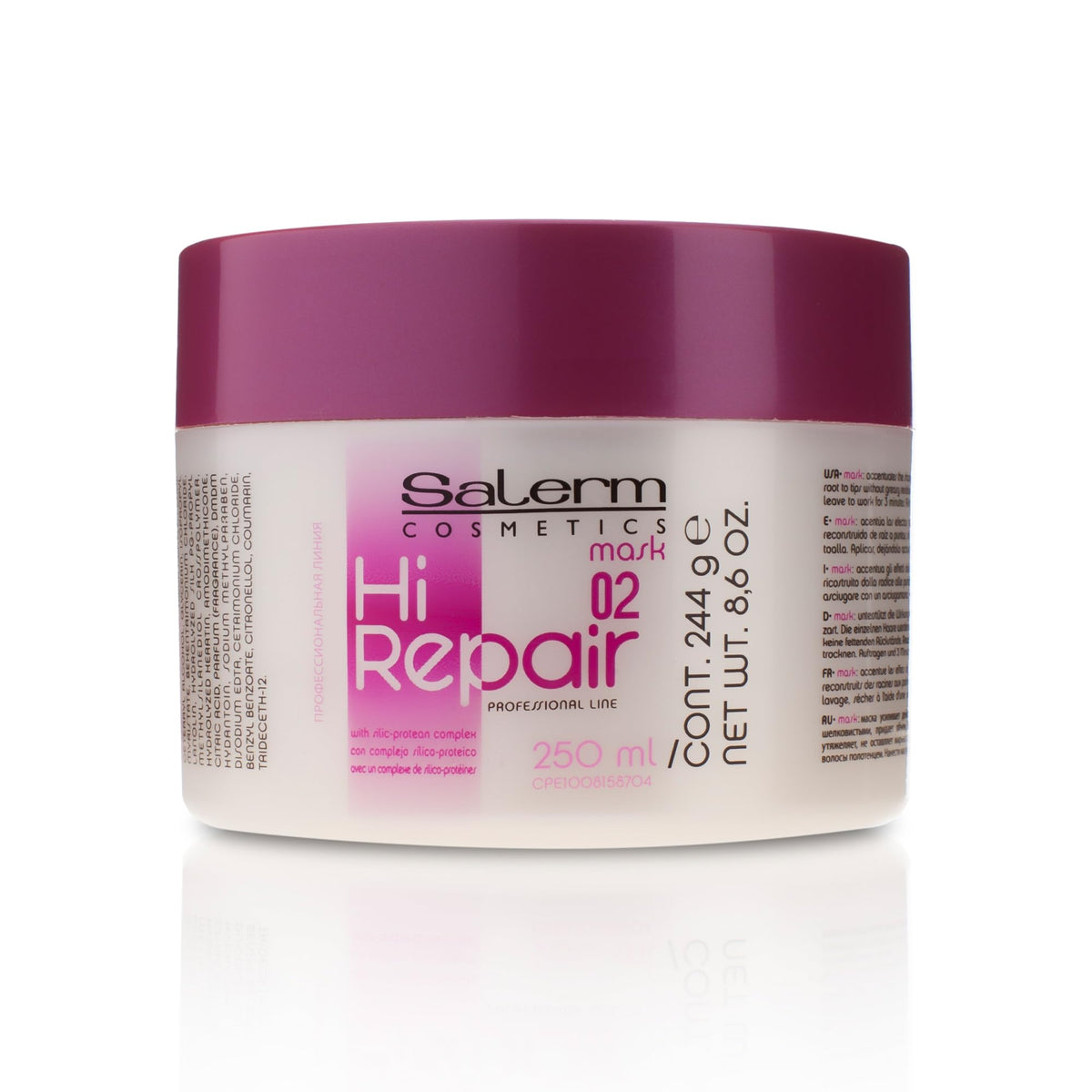 SALERM - Hair Repair Mask - Hi Repair Mask 02-1000 ml - Deeply Moisturizes Damaged Hair - Repairs and Rejuvenates - Shinier and Softer Hair - Immediate Effect