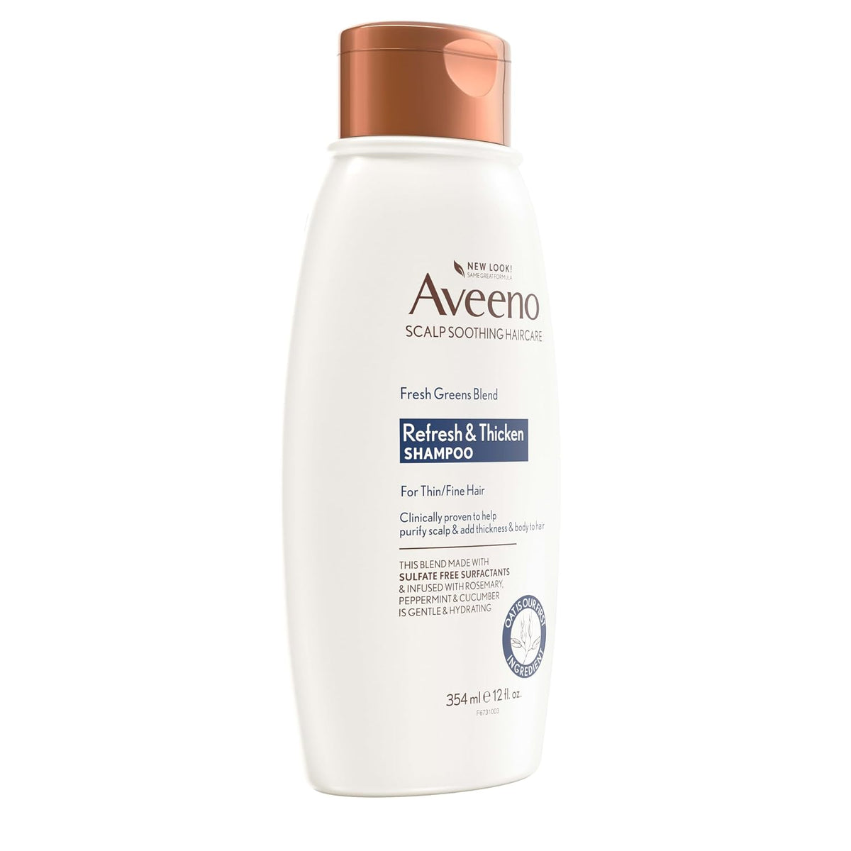 Aveeno Fresh Greens Blend Natural Volumizing Shampoo, 12 fl oz