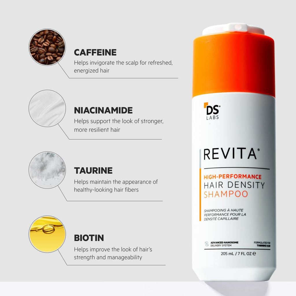 DS Labs Revita Hair Density Shampoo for Thinning Hair, 205 mL (2 Pack)