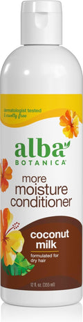 Alba Botanica More Moisture Conditioner, Coconut Milk, 32 Oz (Packaging May Vary)