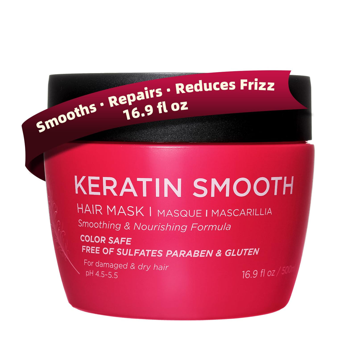 Luseta Biotin Collagen Hair Mask for Thin & Damaged Hair, Thickening 16.9oz