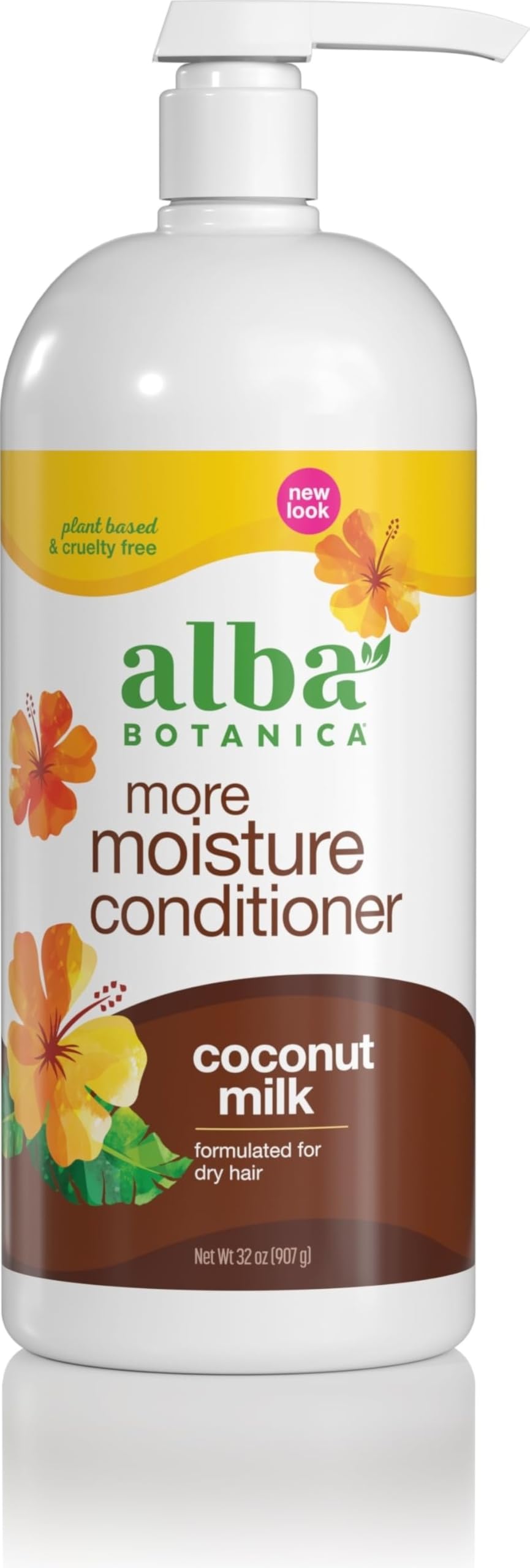 Alba Botanica More Moisture Conditioner, Coconut Milk, 32 Oz (Packaging May Vary)