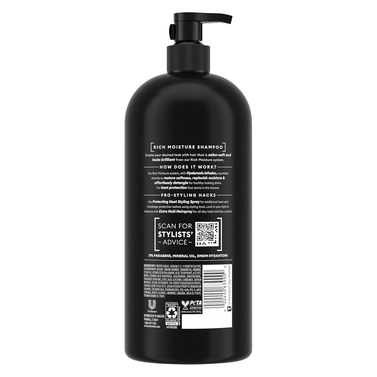 TRESemmé Rich Moisture Hydrating Shampoo for Dry Hair 39 oz