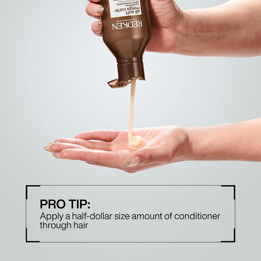 Redken All Soft Mega Curls Conditioner For Extremely Dry Curly & Coily Hair - Nourishes & Softens Severely Dry Hair