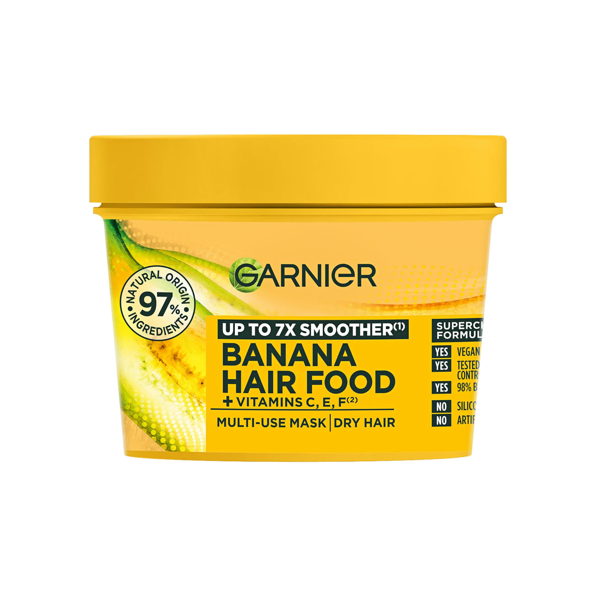 Garnier Ultimate Blends Hair Food Banana 3-in-1 Dry Hair Mask Treatment 390ml