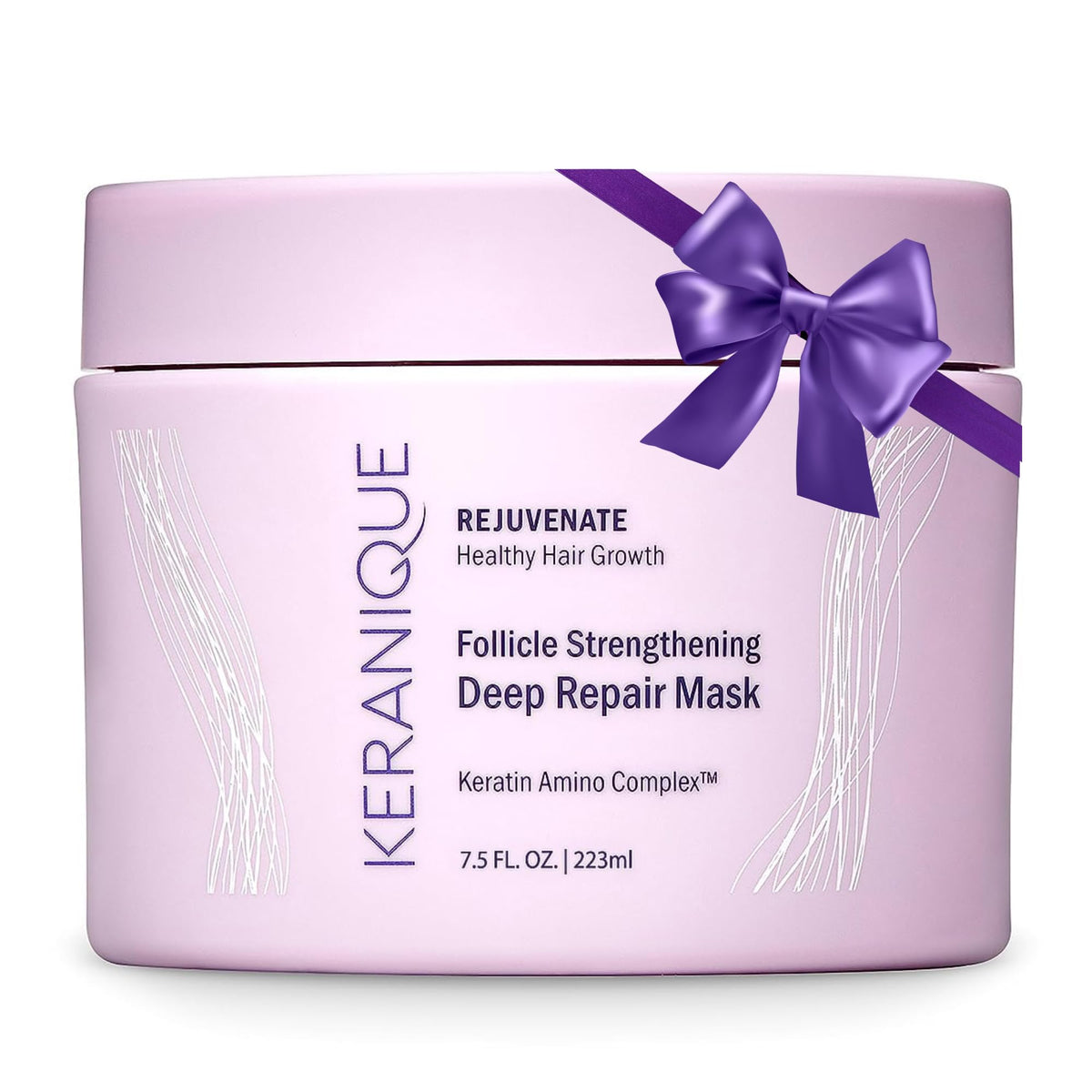Keranique Hair Mask for Dry, Damaged & Thinning Hair – Deep Repair & Hydration with Keratin Protein & Ceramides – Strengthens, Volumizes & Supports Healthy Hair Growth – Keratin Amino Complex™