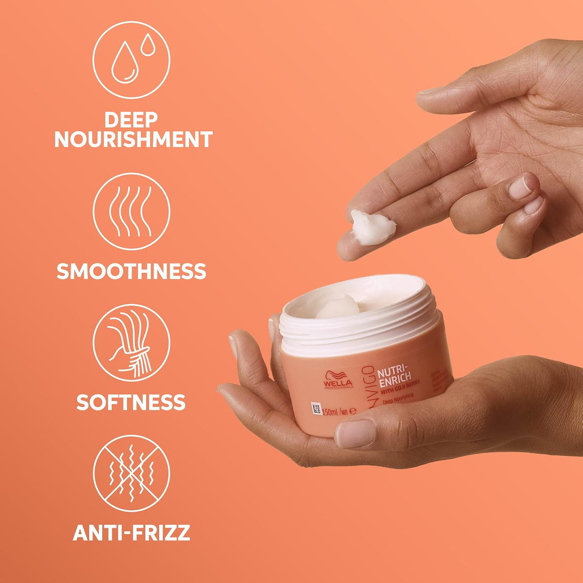 Wella Professionals Invigo Nutri-Enrich Mask Deep Nourishing & Moisturizing For Dry Hair Damaged oz