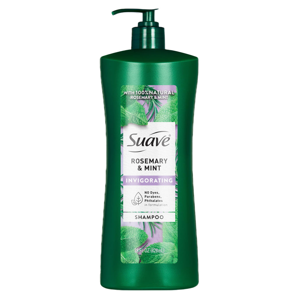 Suave Rosemary and Mint Invigorating Shampoo, Paraben Free, 28 fl oz