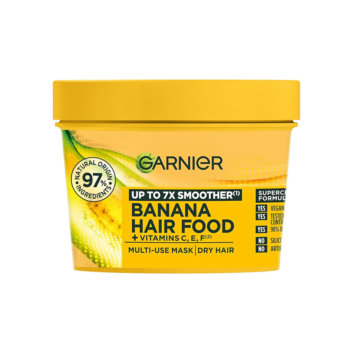 Garnier Ultimate Blends Hair Food Banana 3-in-1 Dry Hair Mask Treatment 390ml