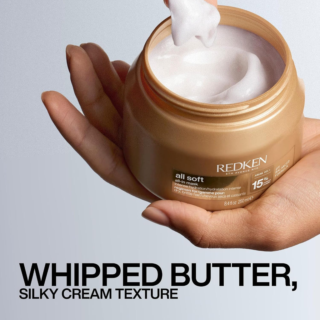 Redken All Soft All-In Deep Conditioning Hair Mask – For Dry, Brittle Hair
