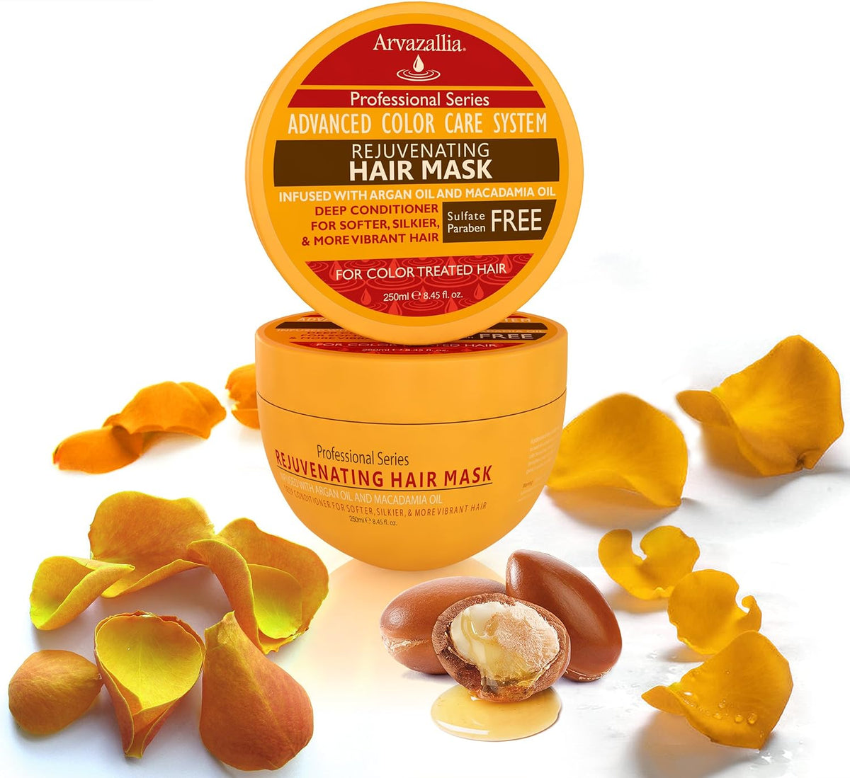 Arvazallia Rejuvenating Hair Mask for Color Treated Hair with Argan Oil