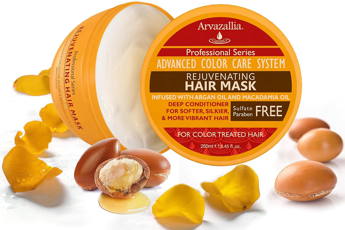 Arvazallia Rejuvenating Hair Mask for Color Treated Hair with Argan Oil