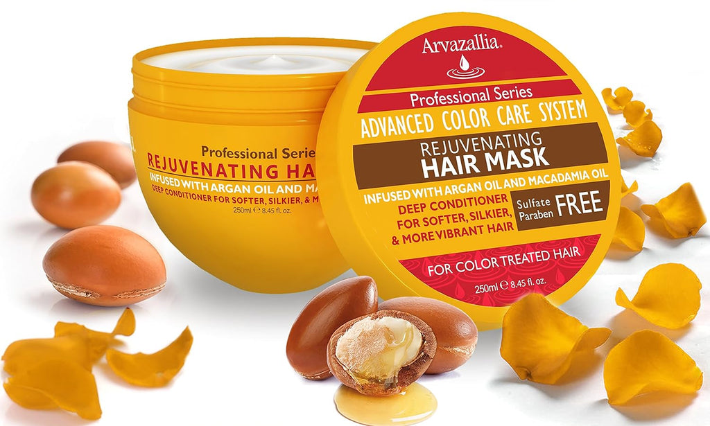 Arvazallia Rejuvenating Hair Mask for Color Treated Hair with Argan Oil