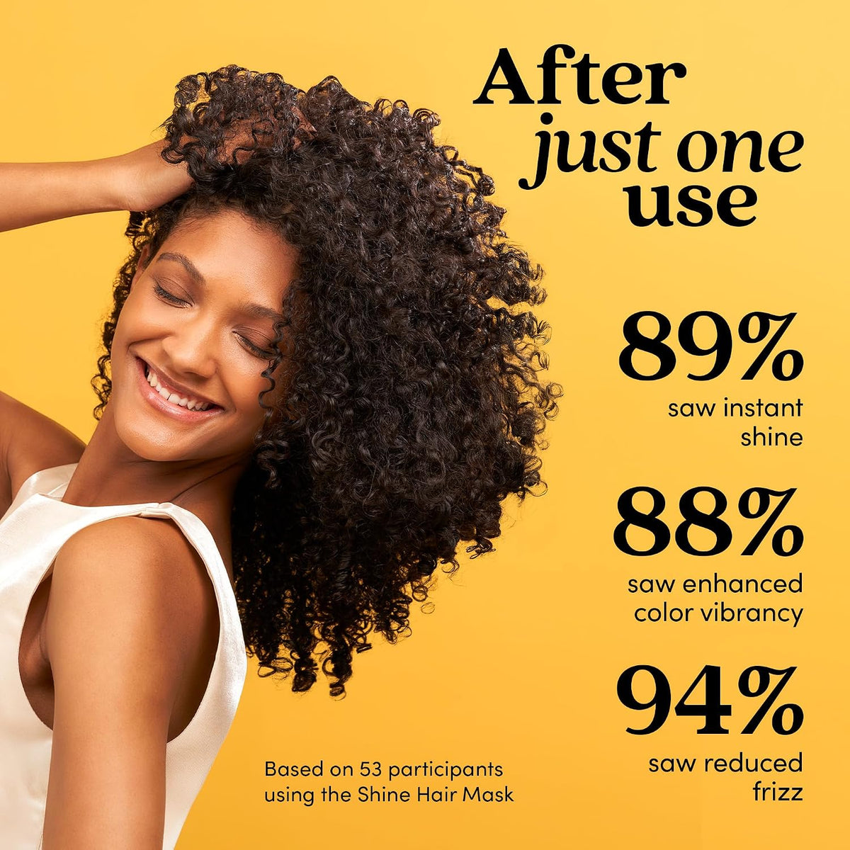 Fable & Mane Shine Hair Mask, Boosts Shine, Tames Frizz and Enhances Colour with Black Tea. 3-Minute, Chai-scented, Hair Gloss Treatment