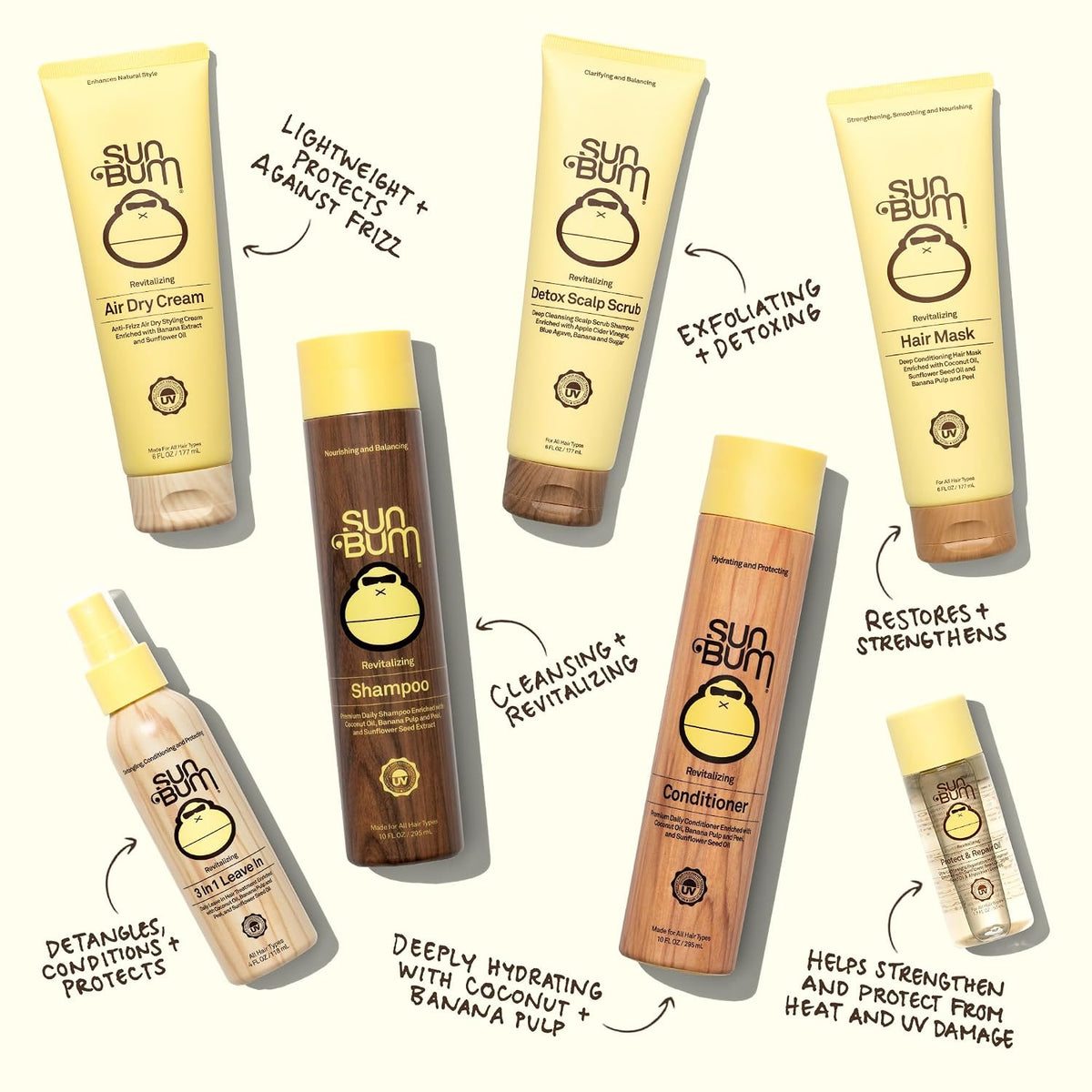 Sun Bum Revitalizing Deep Conditioning Hair Mask Treatment - 6 oz